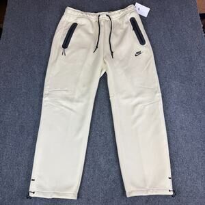 New Nike Sportswear Tech Fleece Jogger Mens Size L Pant Light Khaki Tan Black